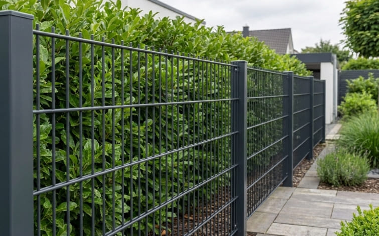 Doppelstabmattenzaun pulverbeschichtet