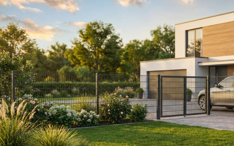 Stabmattenzaun aus Polen