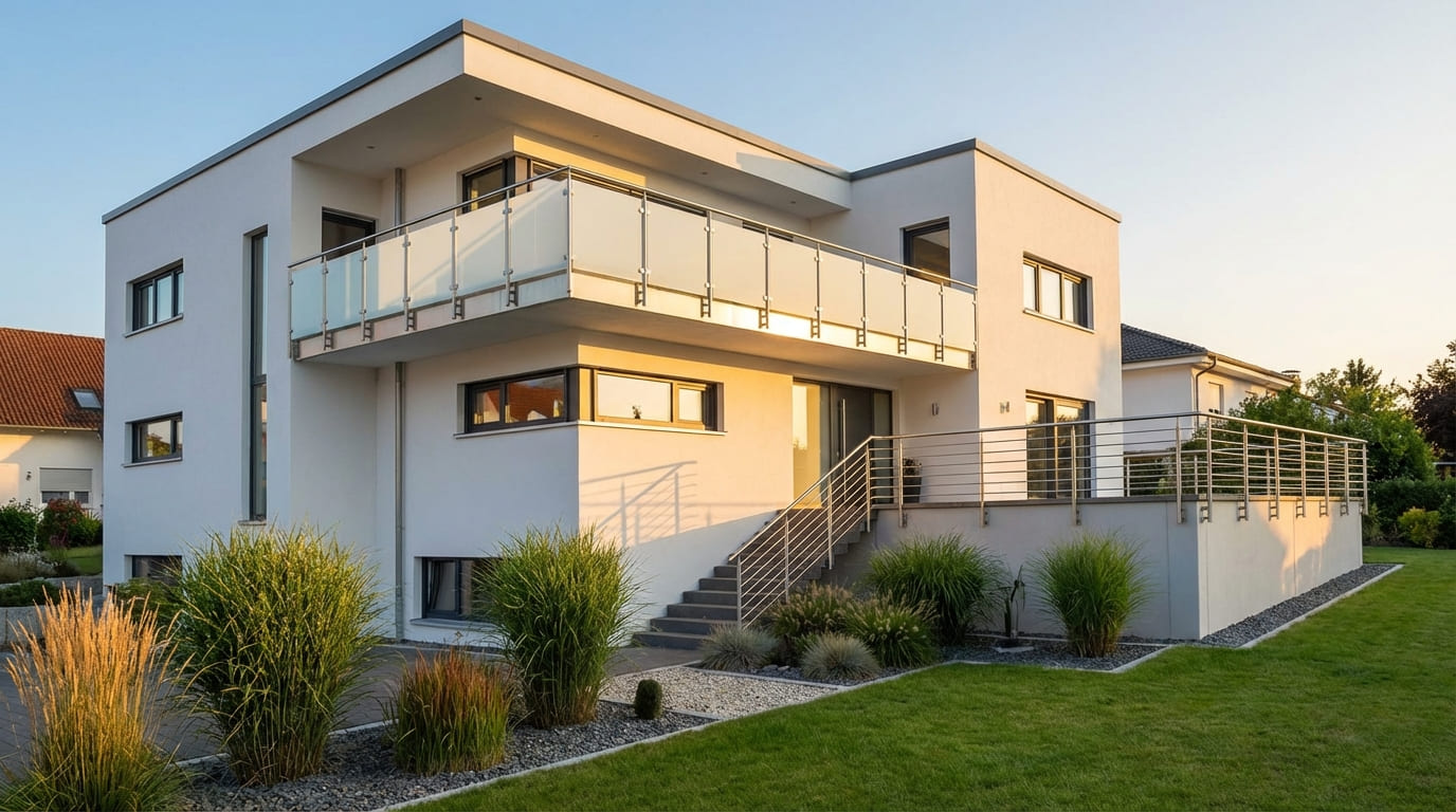 Balkongeländer und Treppengeländer aus Metall