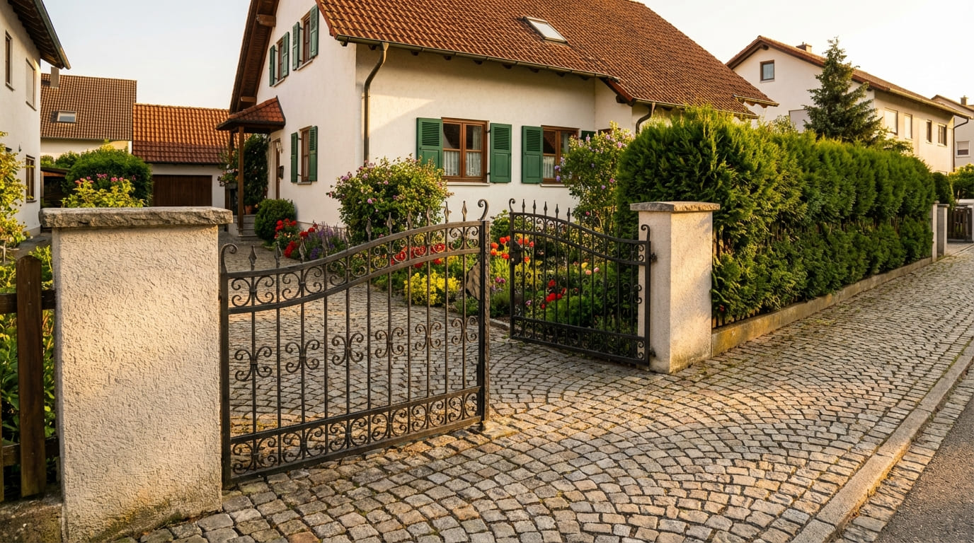 Gartenpforte aus Metall