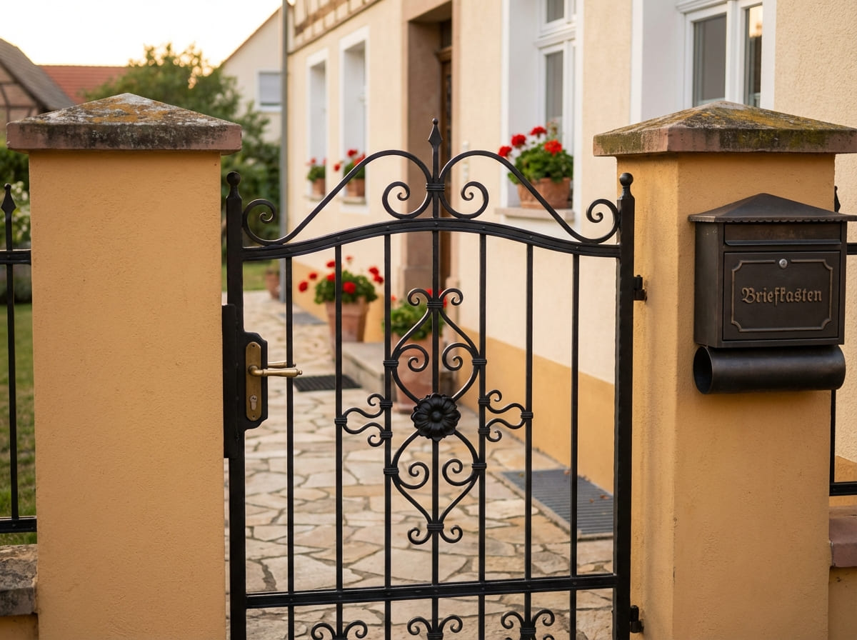 Klassische Pforte mit Ornamenten