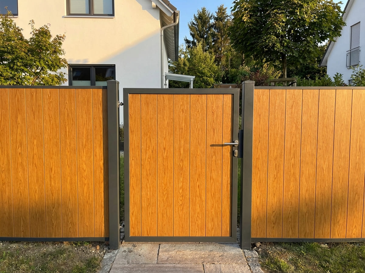 Pforte mit Sichtschutz