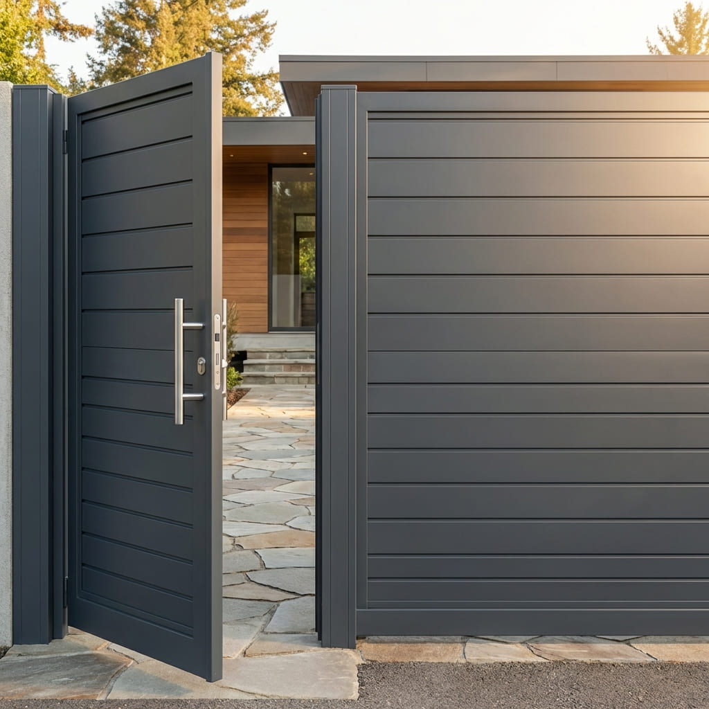 Schiebetor mit integrierter Pforte