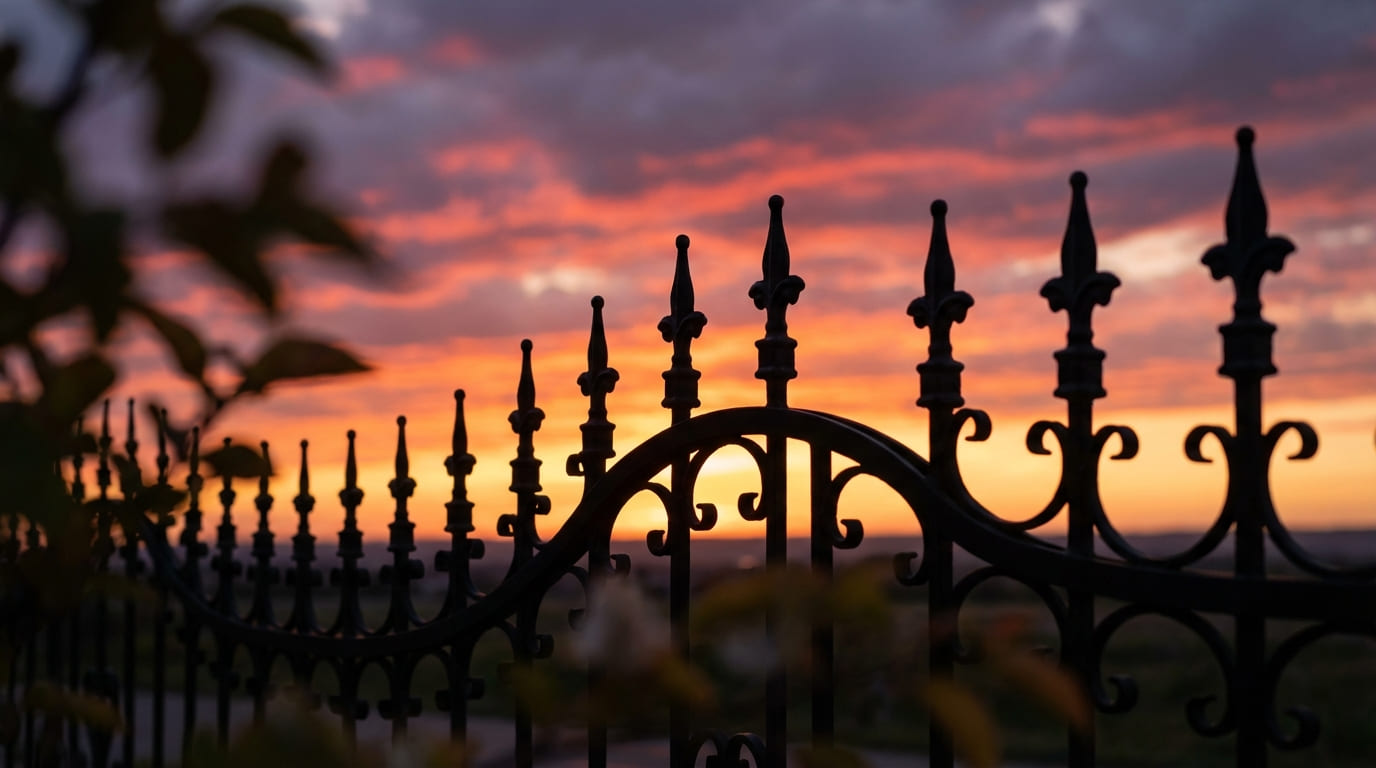 Schmiedeeiserner Zaun