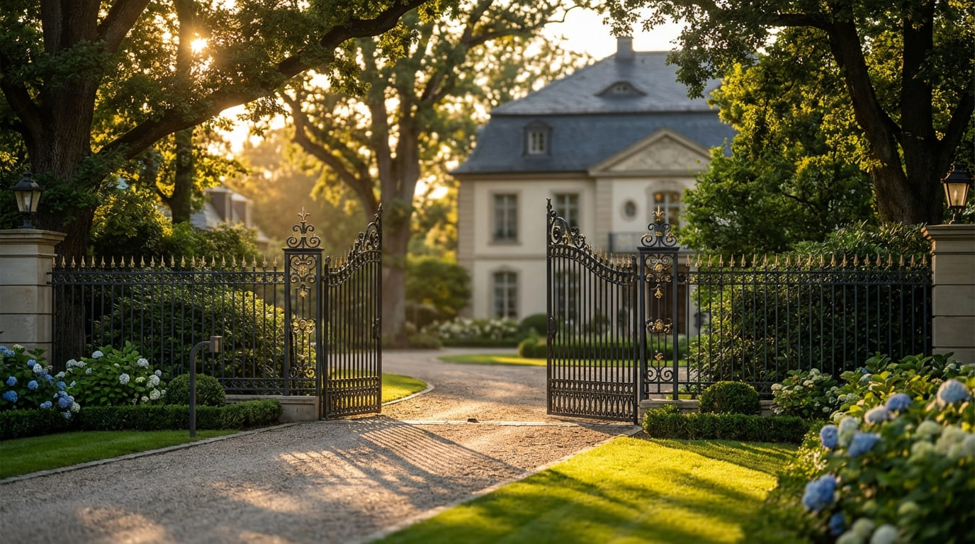 Schmiedeeiserner Zaun - Handwerkskunst aus Polen