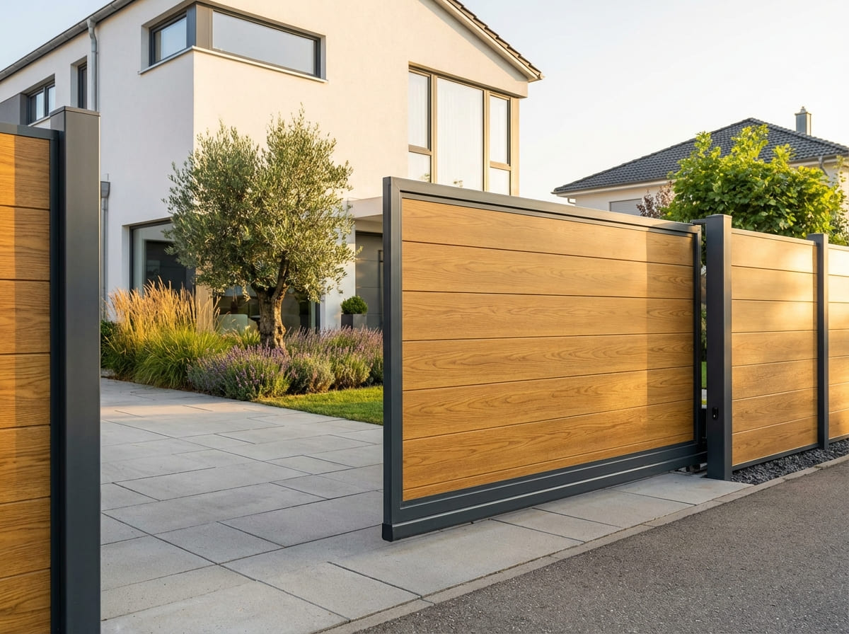 Tor mit Füllung - Sichtschutztor aus Polen - TREZA