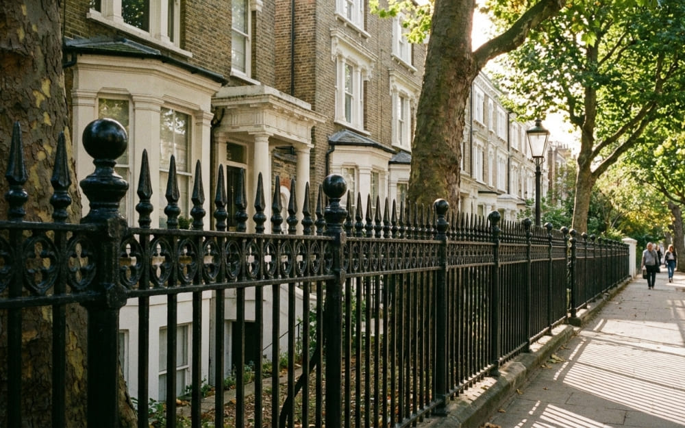 Viktorianischer Metallzaun