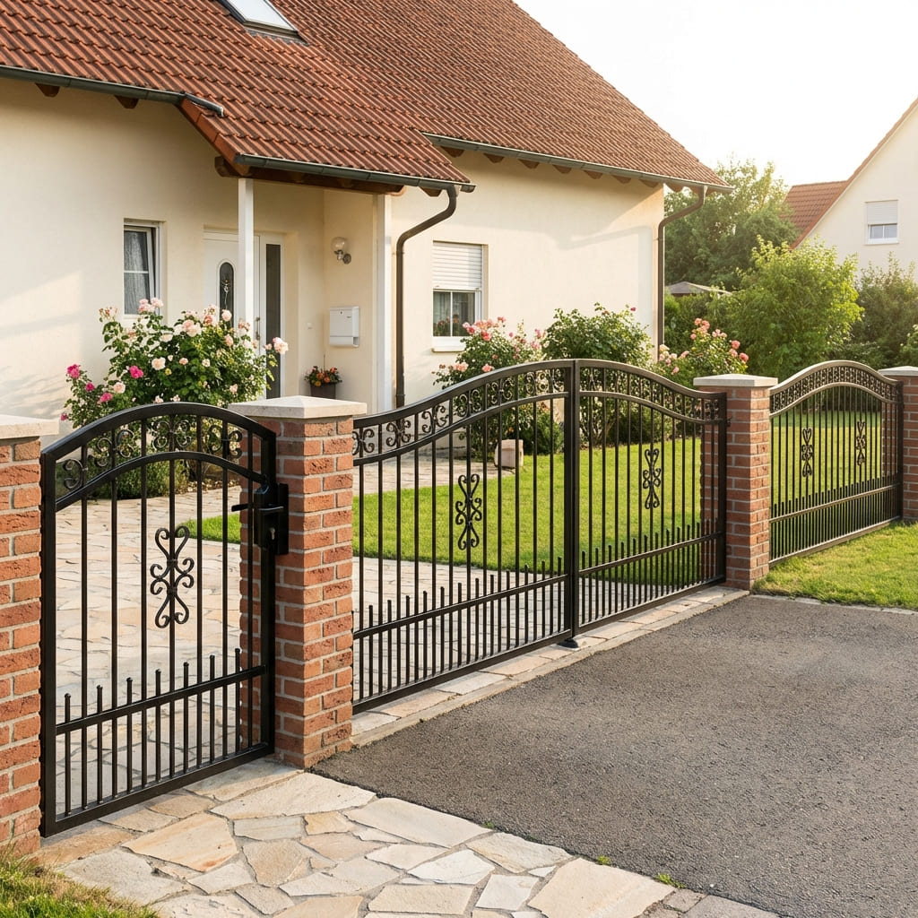 Zaun Tor Pforte Set klassisch