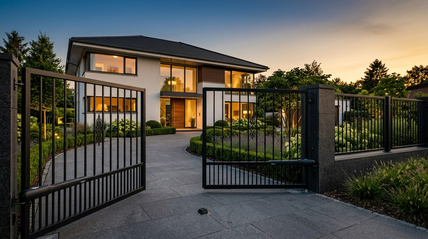 Elektrischer Torantrieb CAME – automatisches Metalltor TREZA